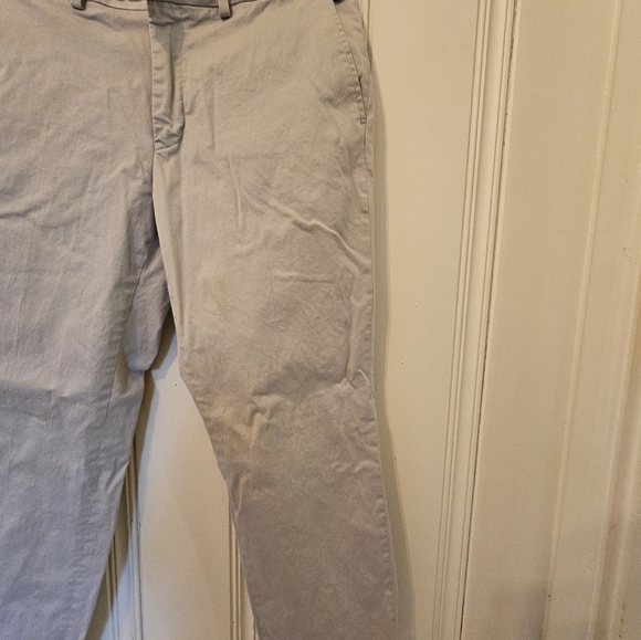 Used 34W 37L Men's Light Gray/Silver M&S Dresspants - Picture 4 of 14
